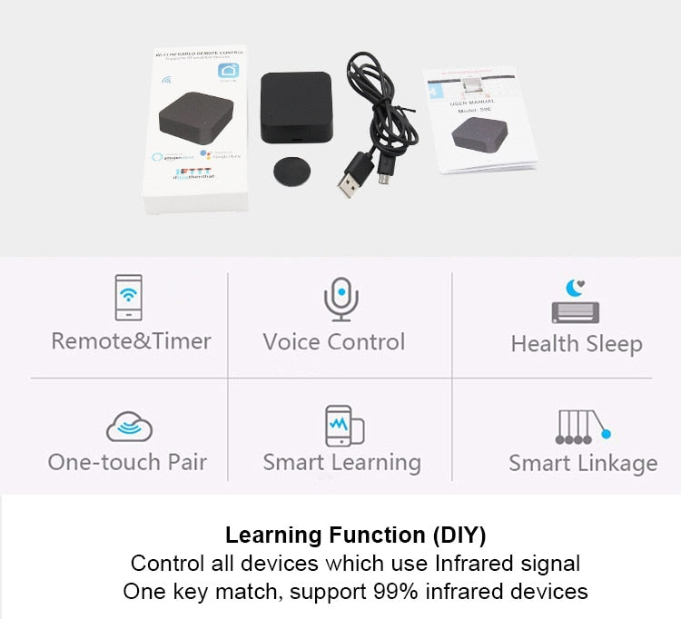 Wi-Fi IR Universal Remote Controller (ITC-UR01)